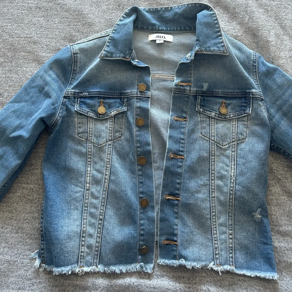 Distressed Jean Jacket - Picture 1 of 2